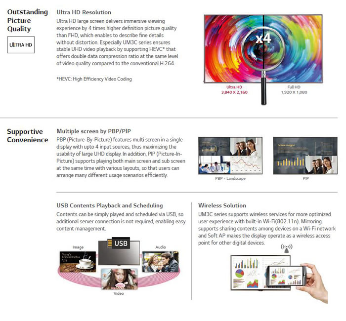 Monitor UHD LG 75" 86" monitor ultra hd LG75 e 86"